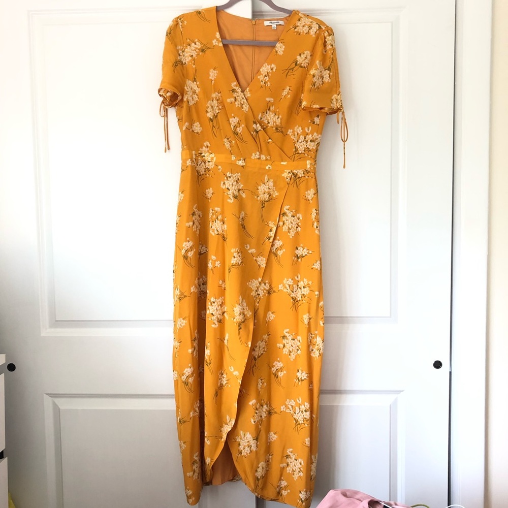 Floral wrap dress